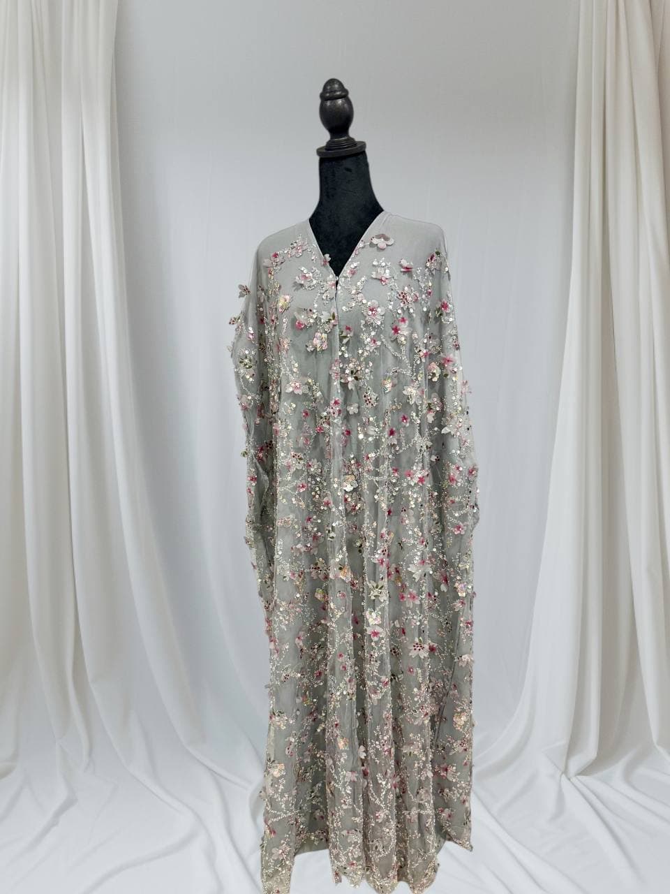 Abaya Long Gray