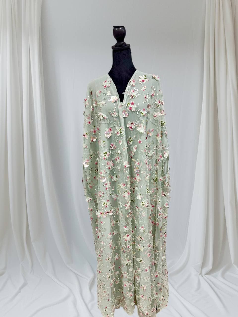 Abaya Long Light Green